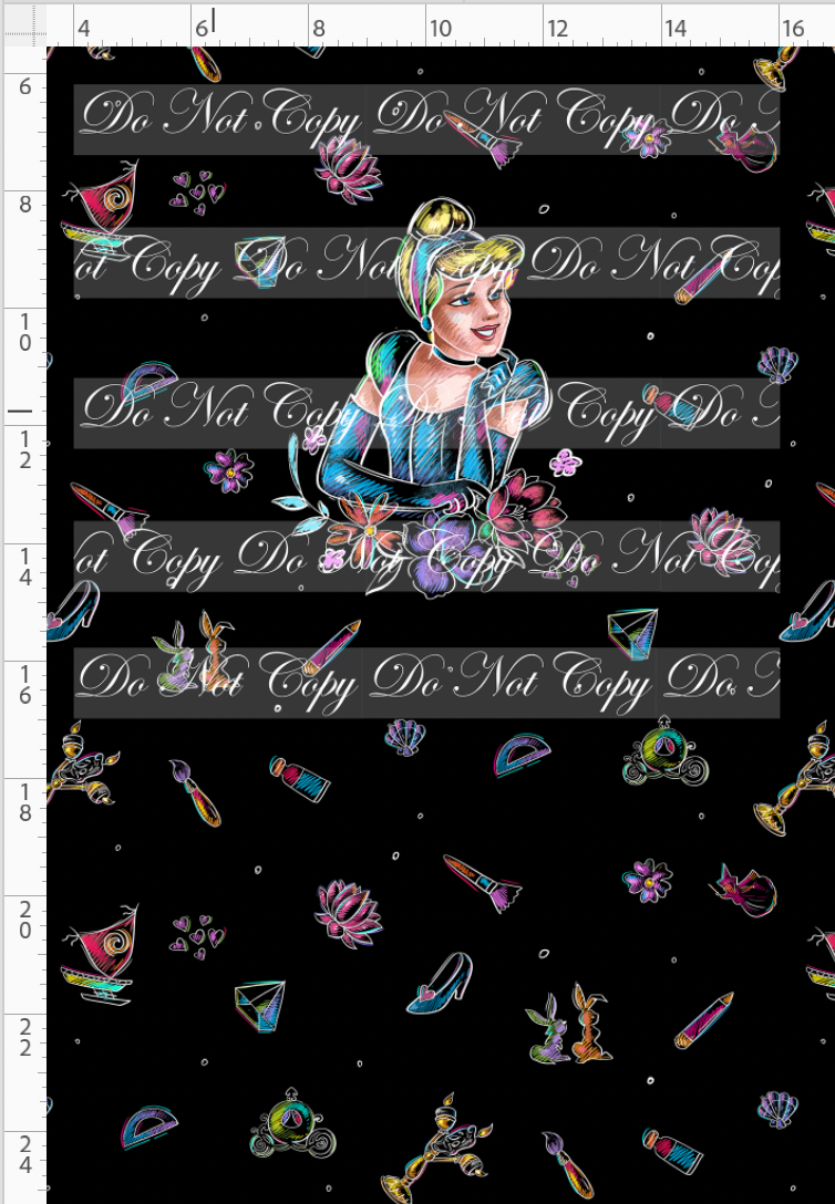 CATALOG - PREORDER R112 - BTS Princesses - Panel - Cindy Princess - CHILD