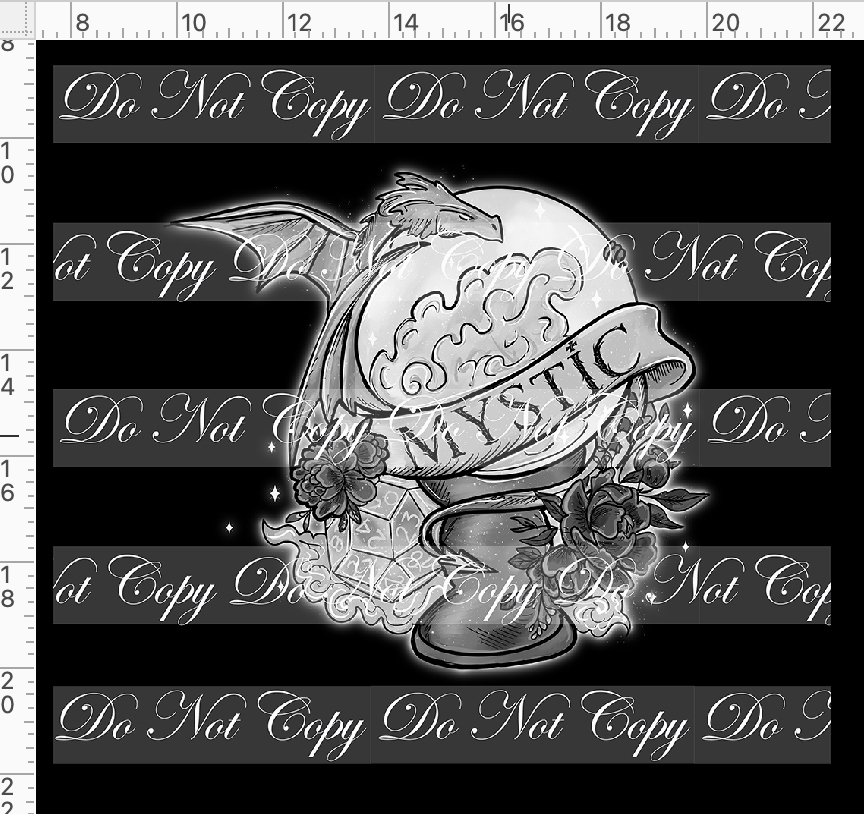 CATALOG - PREORDER R117 - DND Tattoos - Panel - Mystic - BW - ADULT