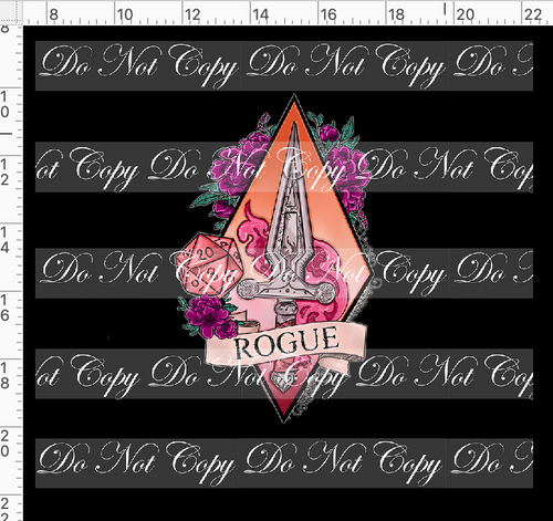 CATALOG - PREORDER R117 - DND Tattoos - Panel - Rogue - Colorful - ADULT