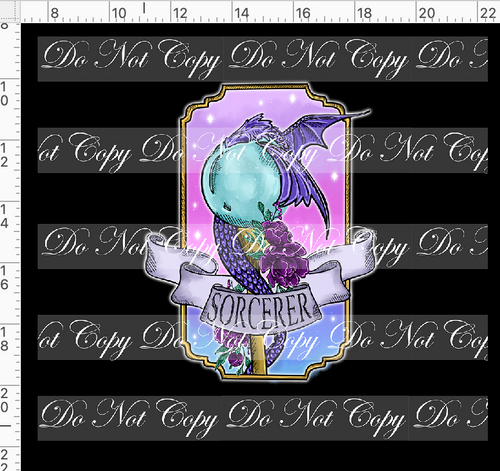 CATALOG - PREORDER R117 - DND Tattoos - Panel - Sorcerer - Colorful - ADULT