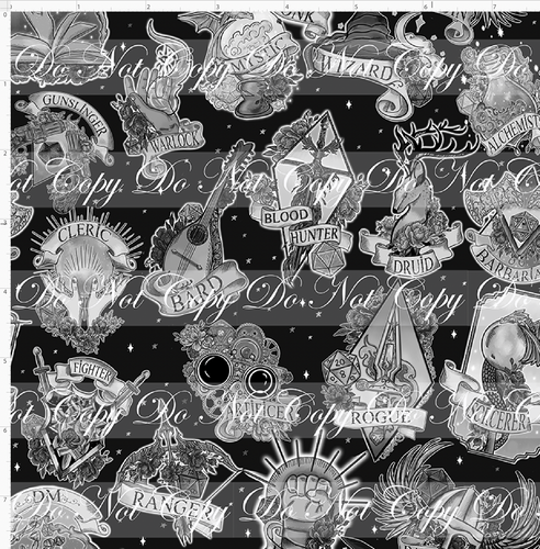 CATALOG - PREORDER R117 - DND Tattoos - Main - Tossed - BW - SMALL SCALE