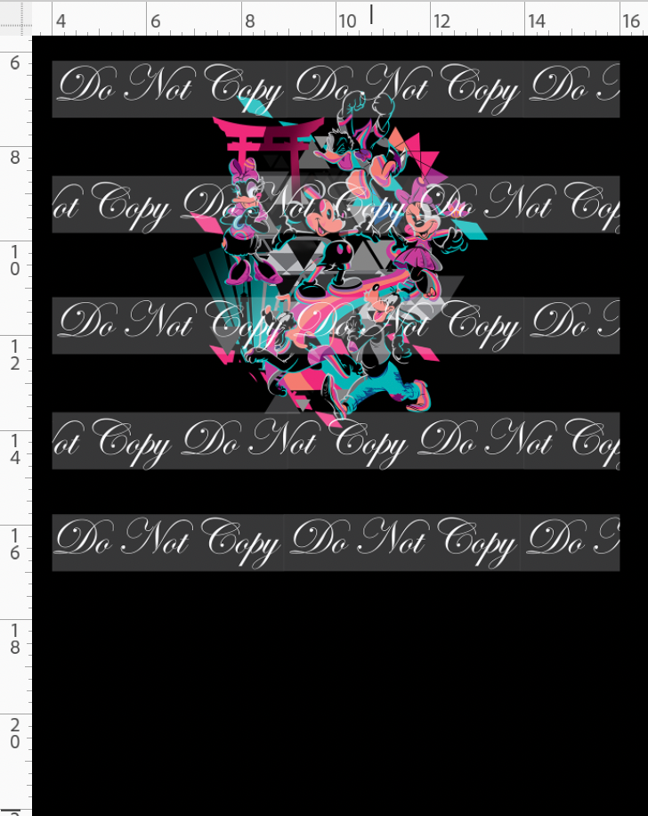CATALOG - PREORDER R117 - Geometric - Friends - Main Characters - Panel - CHILD