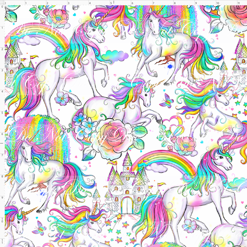 CATALOG - PREORDER R117 - Rainbow Unicorn - Main - White - REGULAR SCALE