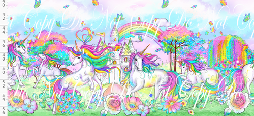 CATALOG - PREORDER R117 - Rainbow Unicorn - Double Border