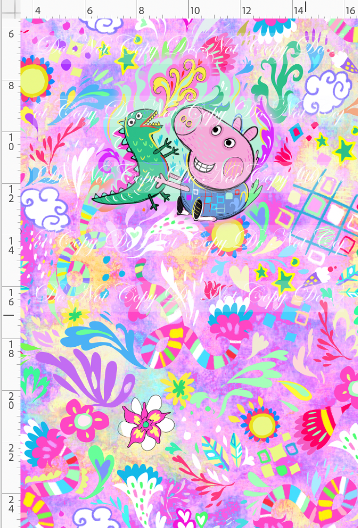 CATALG - PREORDER R117 - Artistic Pig - Panel - Brother - Pink - CHILD