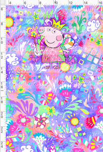 CATALG - PREORDER R117 - Artistic Pig - Panel - Pig Queen - Purple - CHILD
