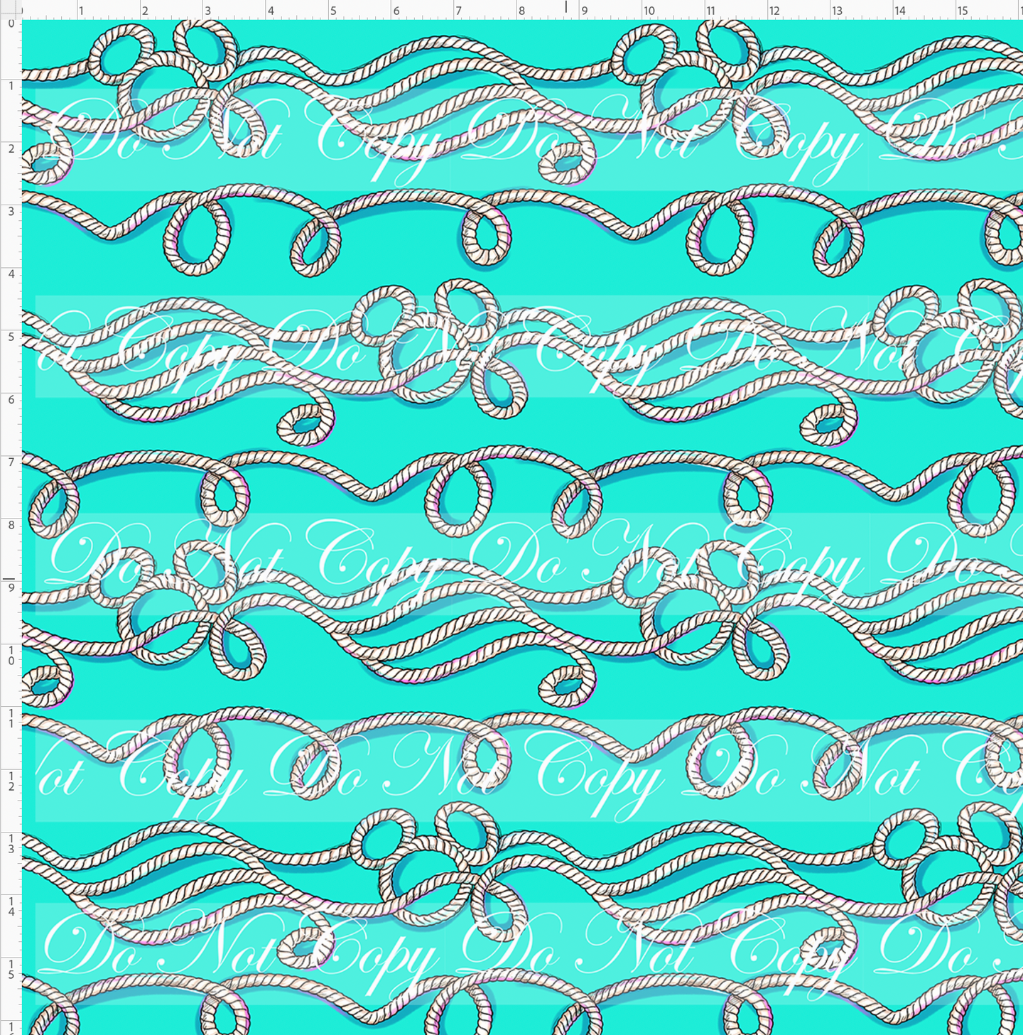 CATALOG - PREORDER R117 - Set Sail - Ropes - Aqua - LARGE SCALE