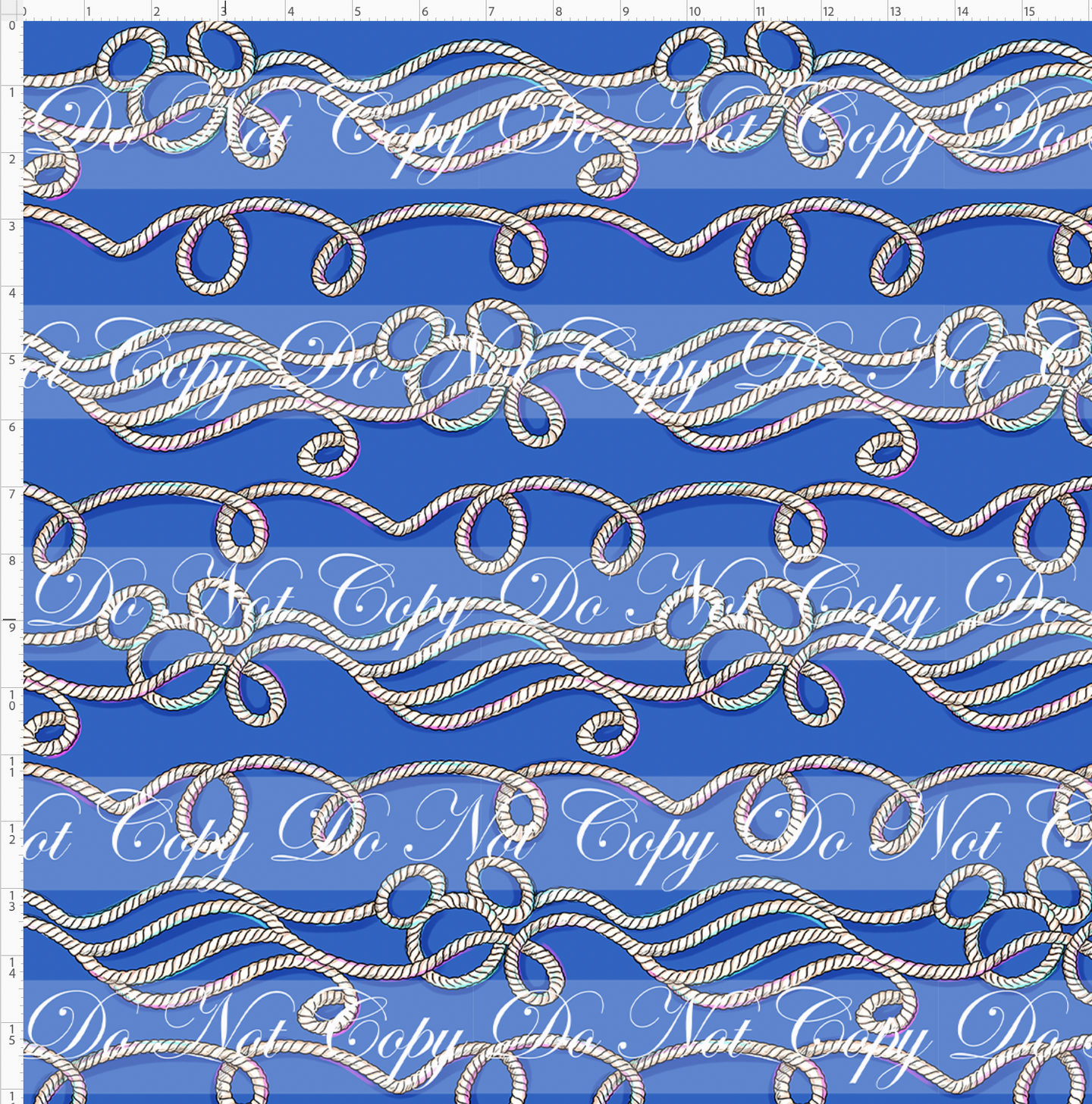 CATALOG - PREORDER R117 - Set Sail - Ropes - Blue - LARGE SCALE