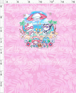 CATALOG - PREORDER R113 - Summer Sanrio - Panel - Pink - CHILD