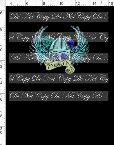 CATALOG - PREORDER R117 - DND Tattoos - Panel - Paladin - Colorful - CHILD