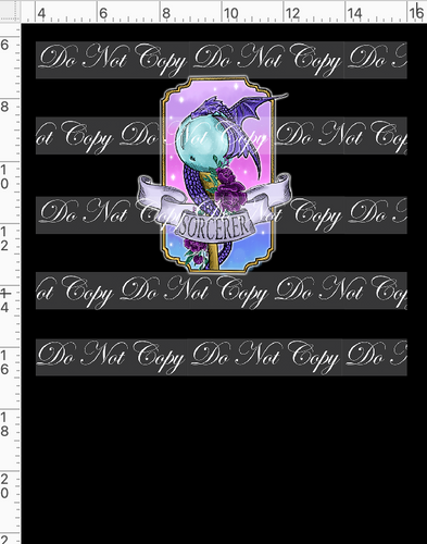 CATALOG - PREORDER R117 - DND Tattoos - Panel - Sorcerer - Colorful - CHILD