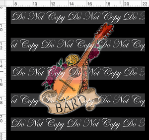 CATALOG - PREORDER R117 - DND Tattoos - Panel - Bard - Colorful - ADULT