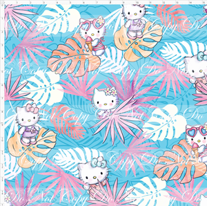 CATALOG - PREORDER R113 - Summer Sanrio - Kitty - Blue - LARGE SCALE
