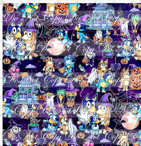 CATALOG - PREORDER R117 - Halloween Heelers - Main - Blue Purple - SMALL SCALE