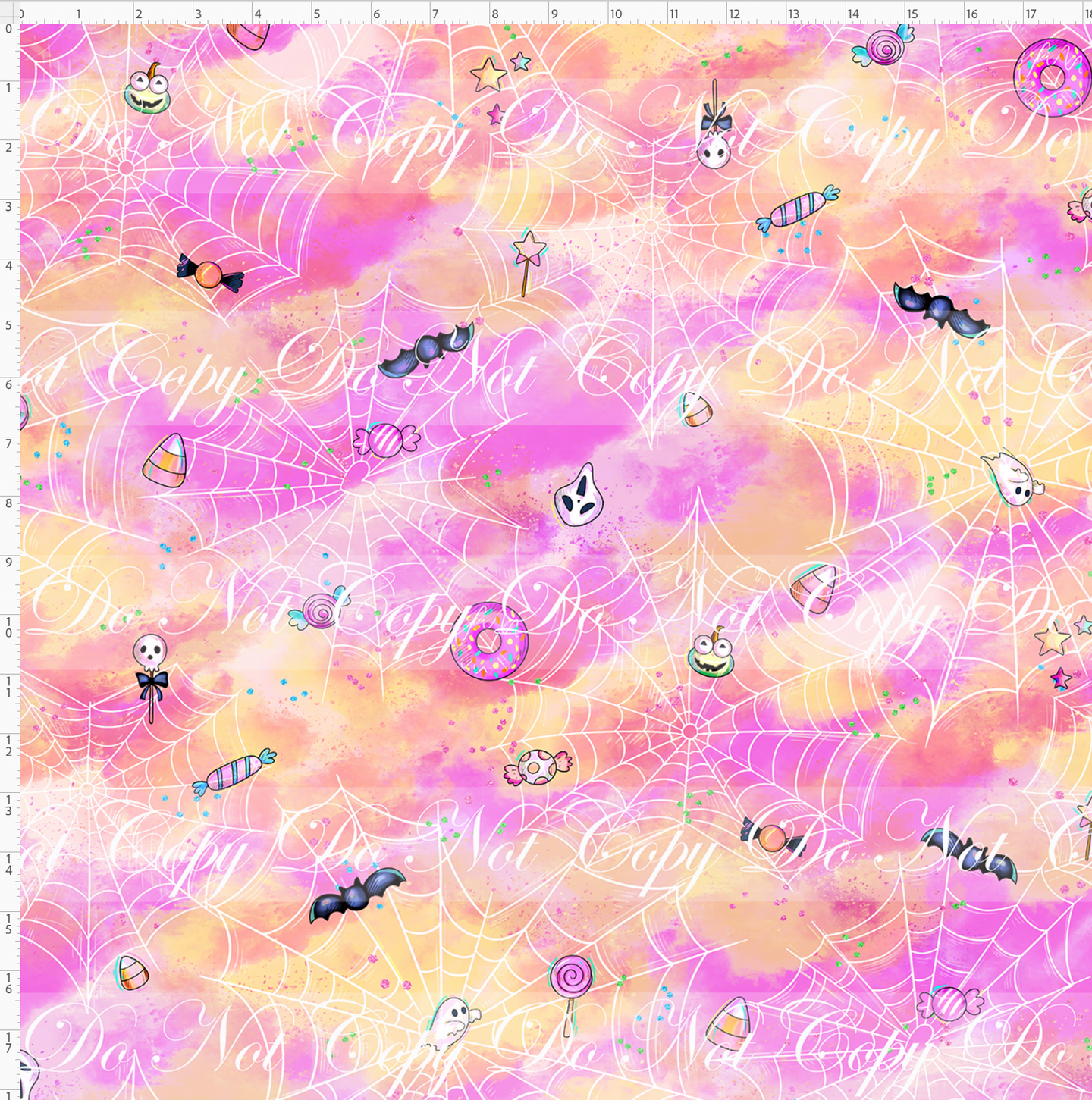 CATALOG - PREORDER R117 - Halloween Kitty and Friends - Background - Colorful