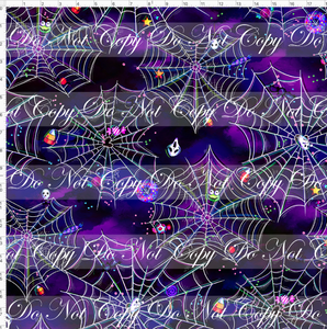 CATALOG - PREORDER R117 - Halloween Kitty and Friends - Webs - Navy - LARGE SCALE