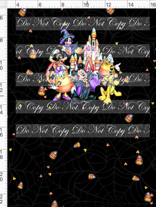 CATALOG - PREORDER R117 - Candy Corn Friends - Panel - Group - Black - CHILD