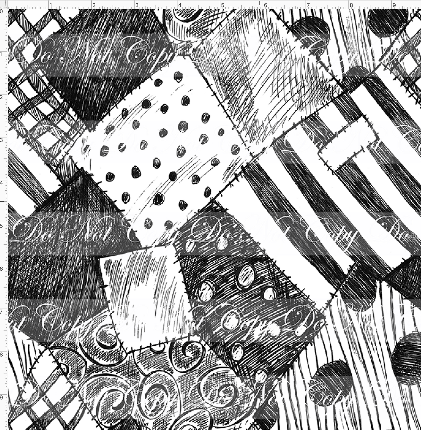 CATALOG - PREORDER  R117 - Monochrome NBC - Patches - Black - REGULAR SCALE