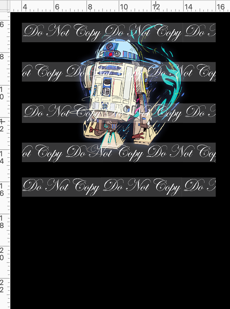 CATALOG - PREORDER R117 - Artistic Wars - Panel - R2D - Black - CHILD