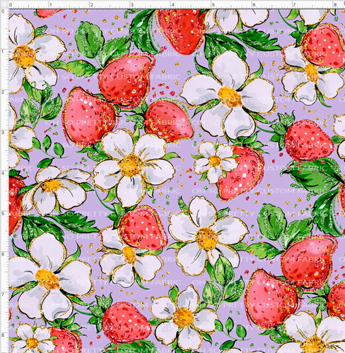 PREORDER - Fabulous Florals - Strawberry Kids - Floral - Purple