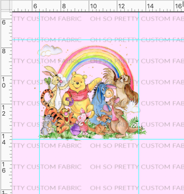 CATALOG - PREORDER R40 - Silly Bear - Pink Panel
