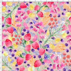 PREORDER - Fabulous Florals - Strawberries - Neutral
