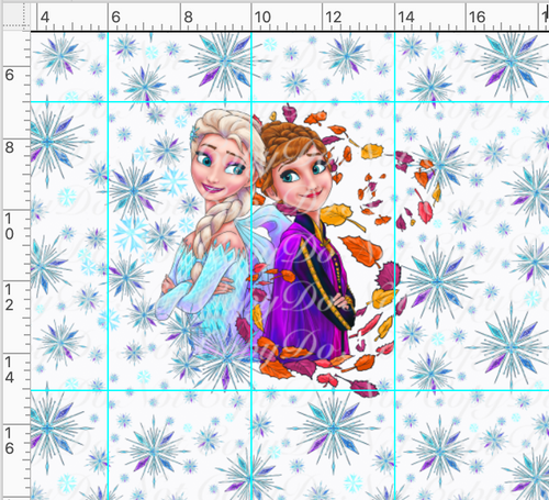 CATALOG PREORDER R37 - Ice Adventures-Sisters Panel-White-Child