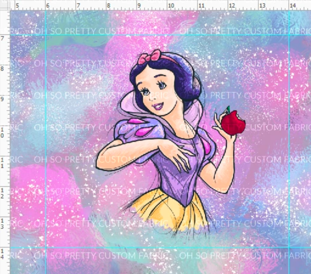 CATALOG - PREORDER R38 - Princess Dreams- Apple Princess Panel