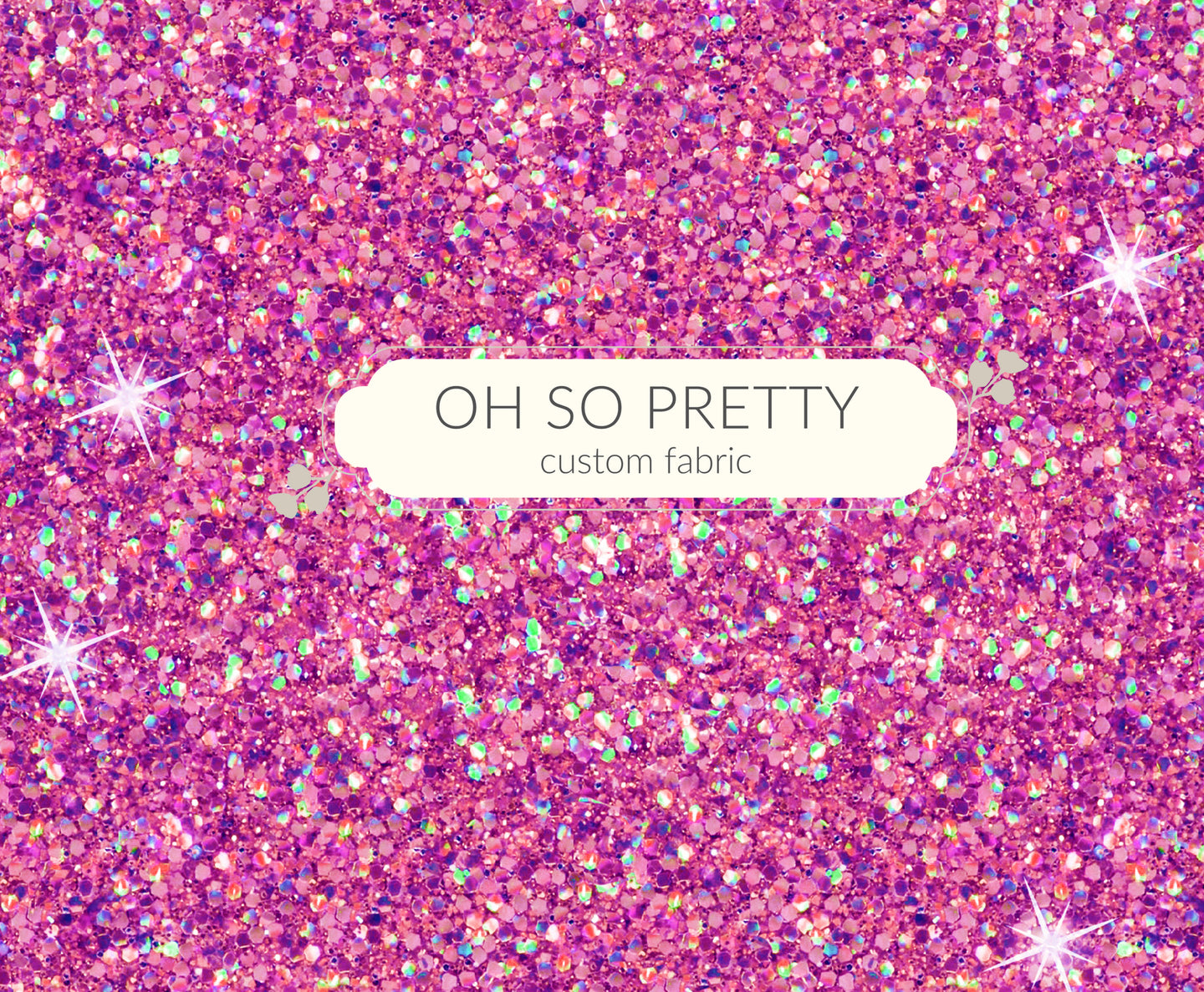 Mouskasweets Pink Glitter - Vinyl – Oh So Pretty Custom Fabric
