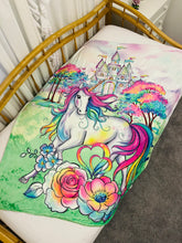 CATALOG - PREORDER R117 - Rainbow Unicorn - Adult Blanket Topper