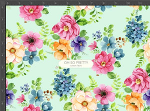 CATALOG - PREORDER R78 - Storybook Rabbit - Floral Mint