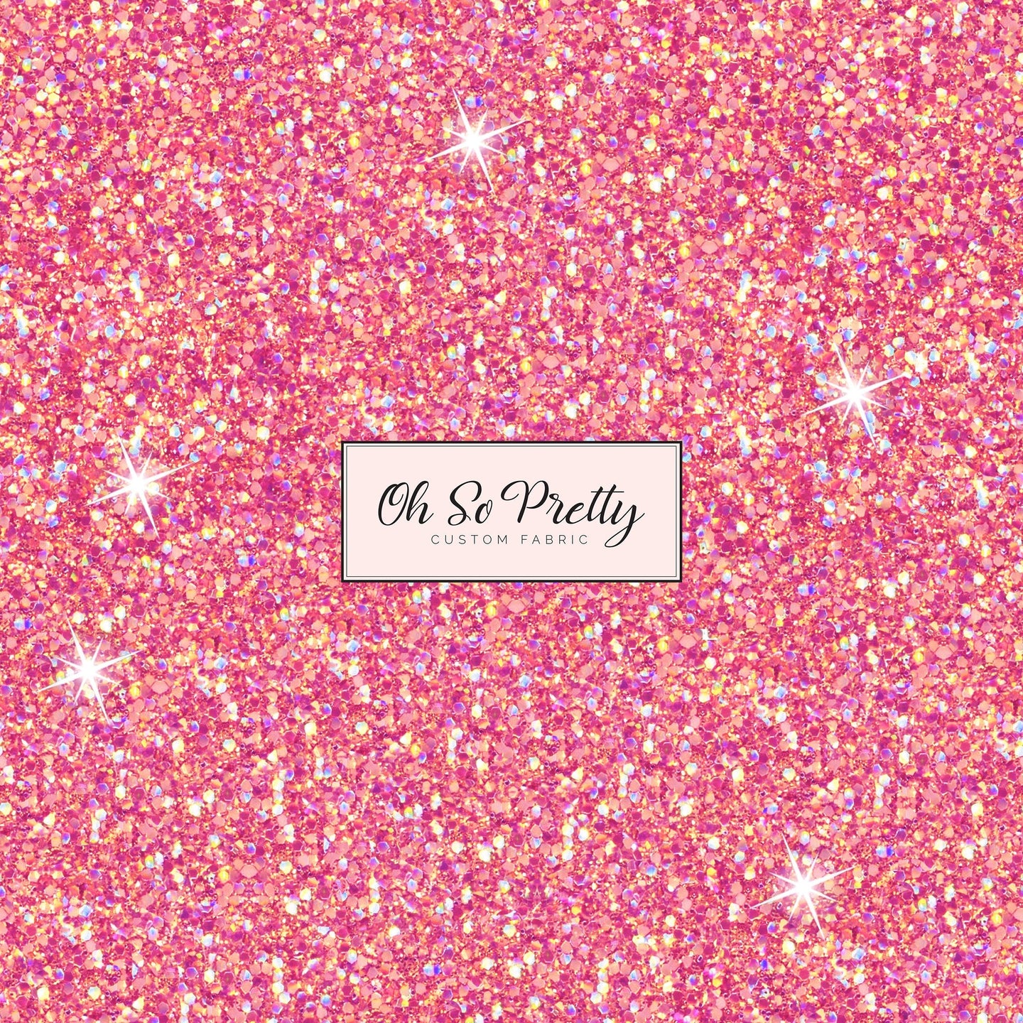Coral Pink Glitter - Vinyl – Oh So Pretty Custom Fabric