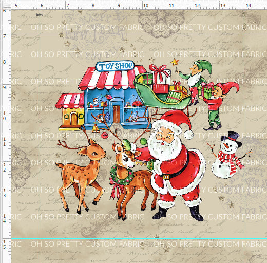 CATALOG - PREORDER - Santas Workshop - Tan Panel - CHILD